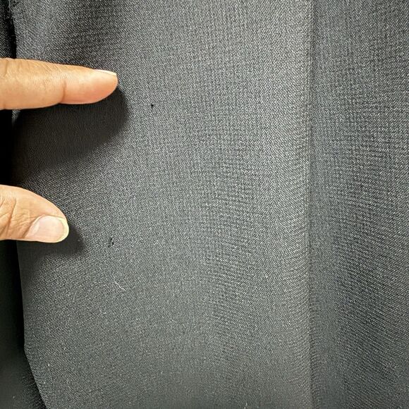 Oscar De La Renta Dress Pants Mens 34x30 Black 100% Wool Pleated - Picture 3 of 16